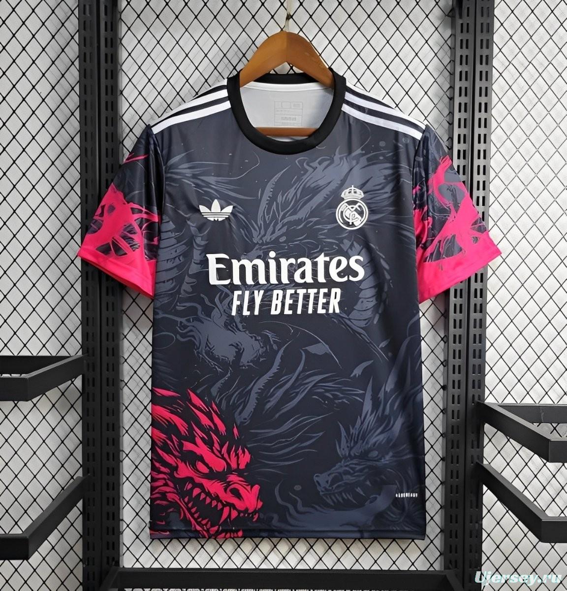 24/25 Real Madrid Black/Red Dragon Special Jersey