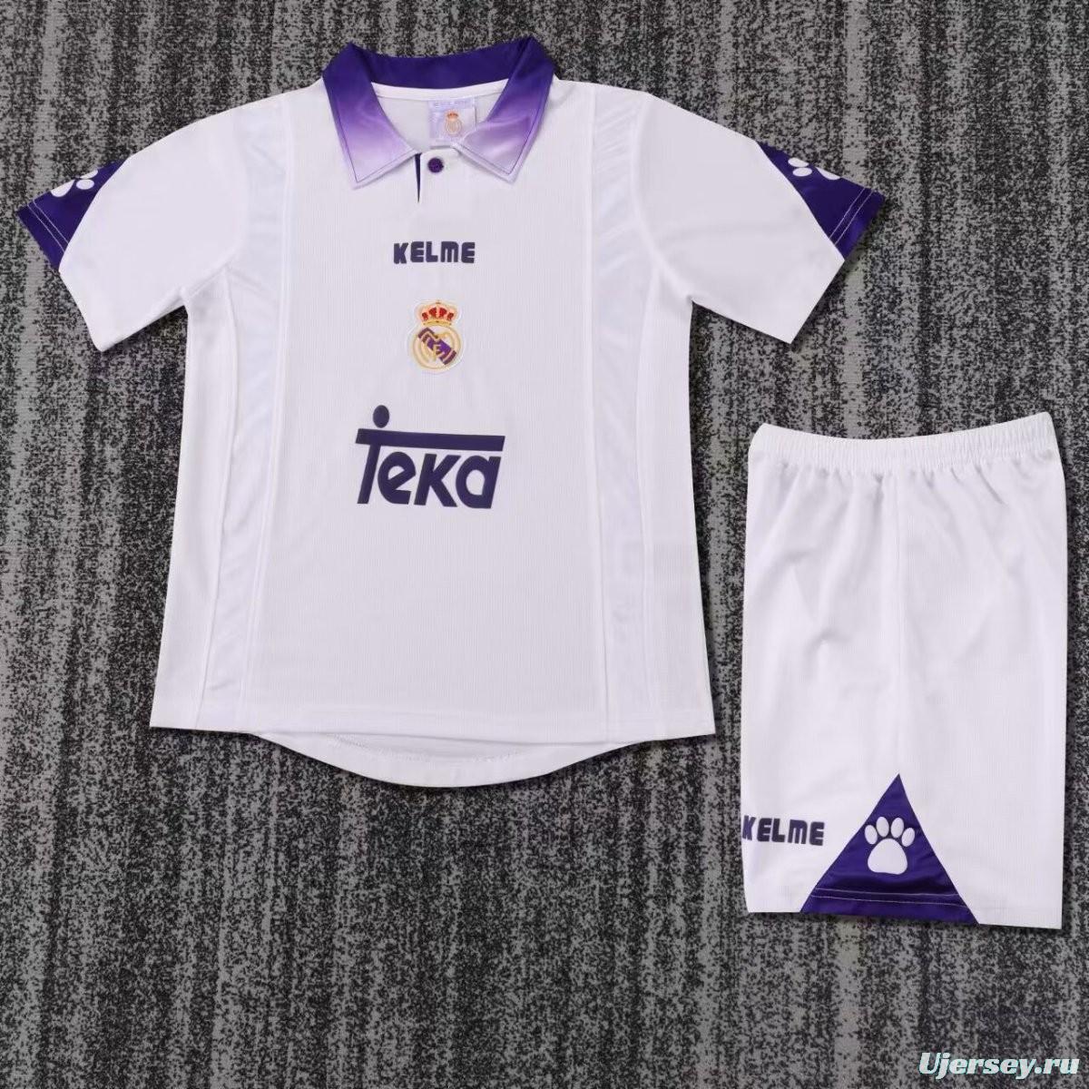 Retro Kids 96/97 Real Madrid Home Jersey