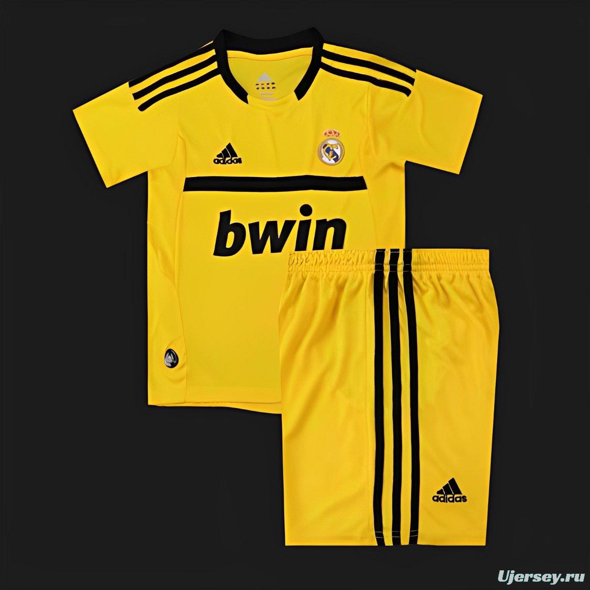 Retro Kids 11/12 Real Madrid Yellow Goalkeeper Jersey