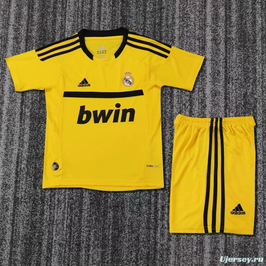 Retro Kids 11/12 Real Madrid Yellow Goalkeeper Jersey