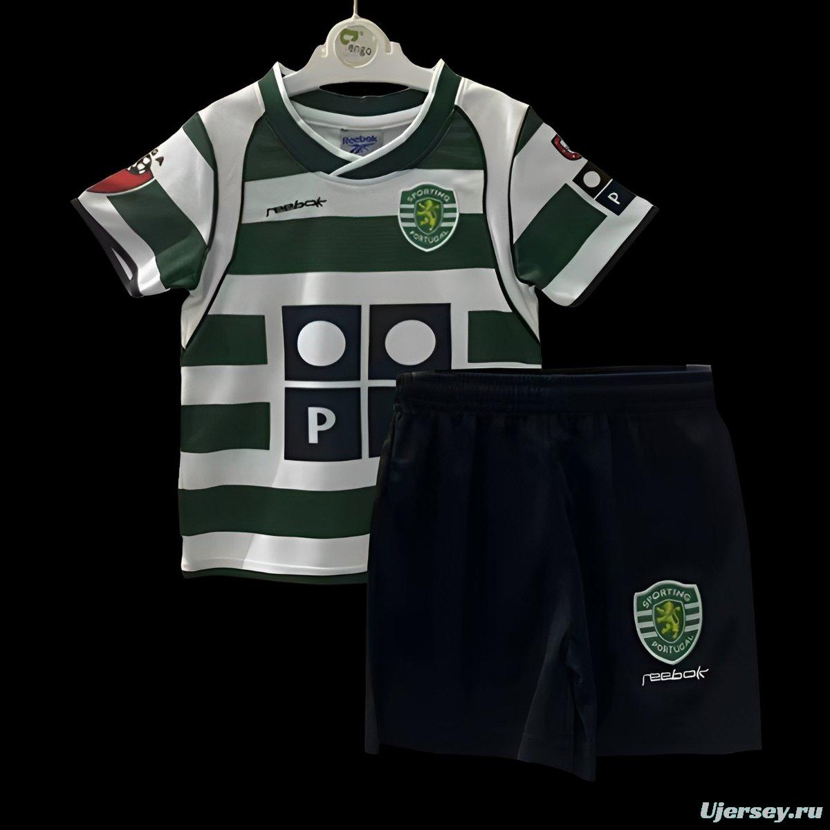 Retro Kids 01/03 Sporting Lisbon Home Jersey