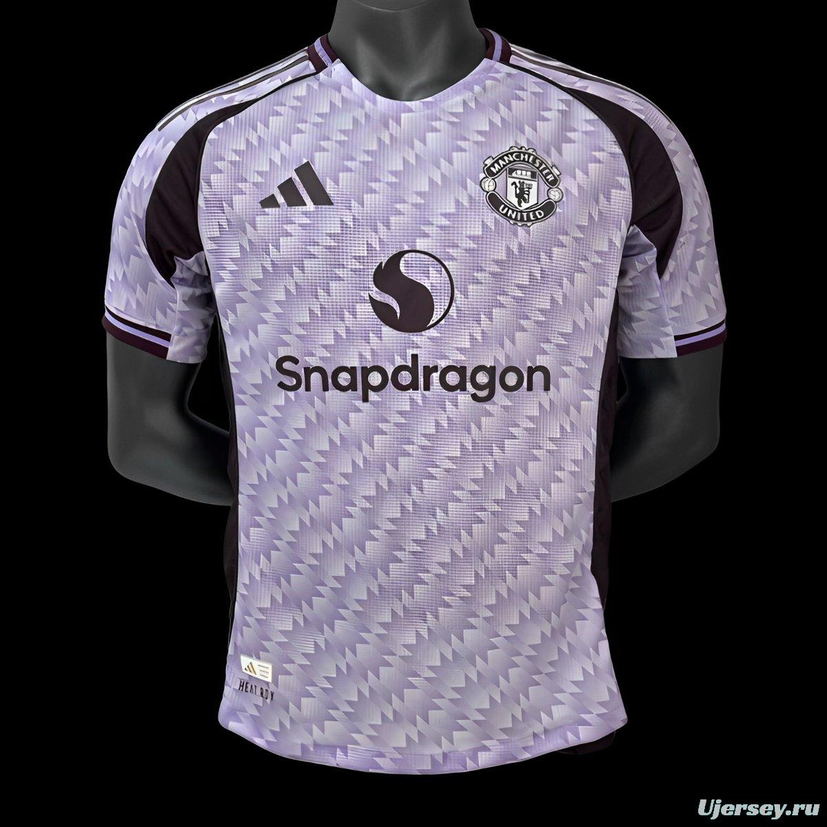 Player Version 25/26 Manchester United Away Purple Jersey