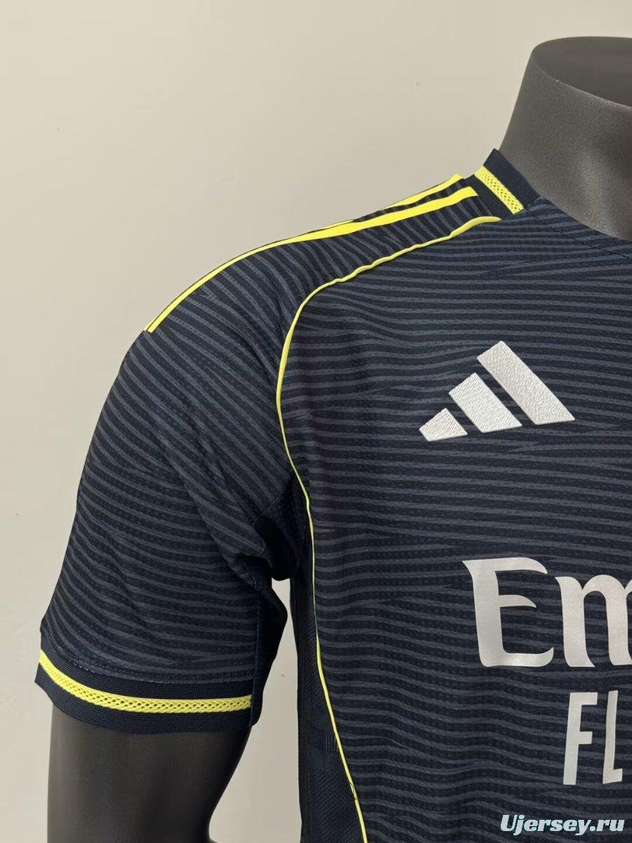 Player Version 25/26 Real Madrid Away Black Jersey