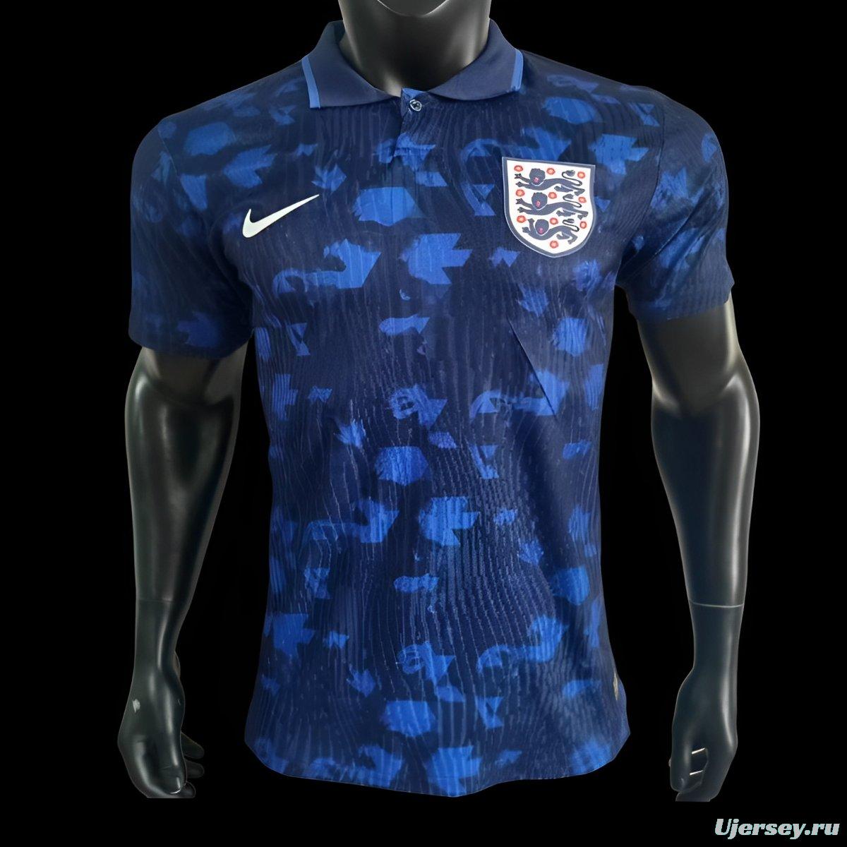 Player Version 2024 England Navy POLO Jersey