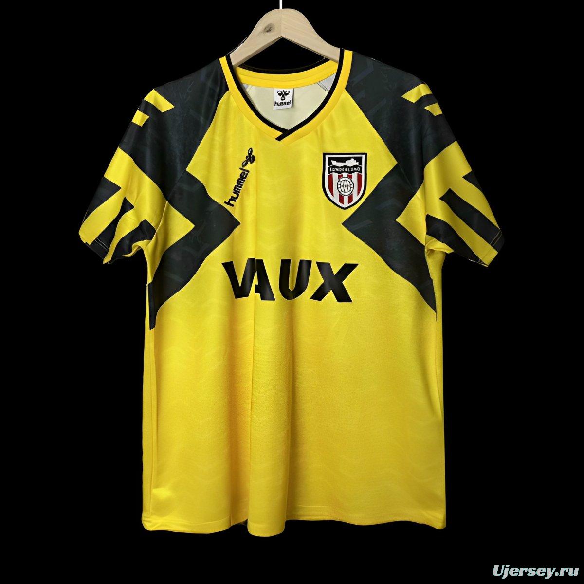 Retro 92/93 Sunderland Away Yellow Jersey