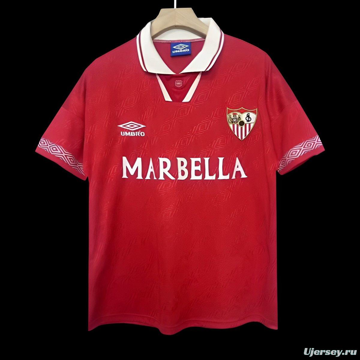 Retro 94/96 Sevilla Away Red Jersey