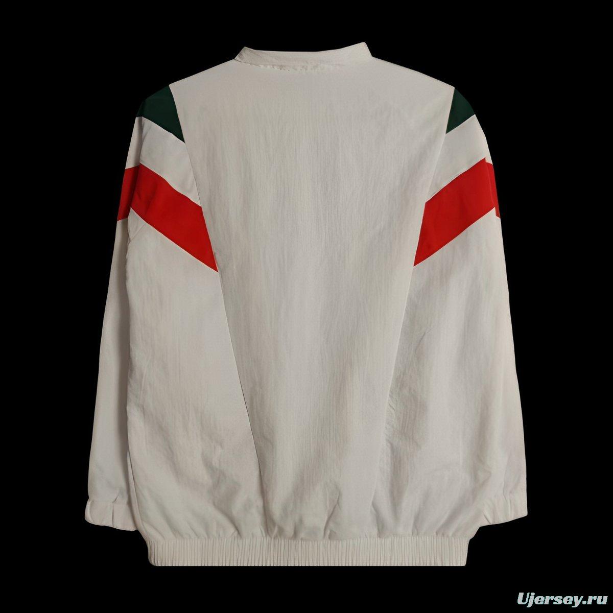 2025 Italy White Windbreaker