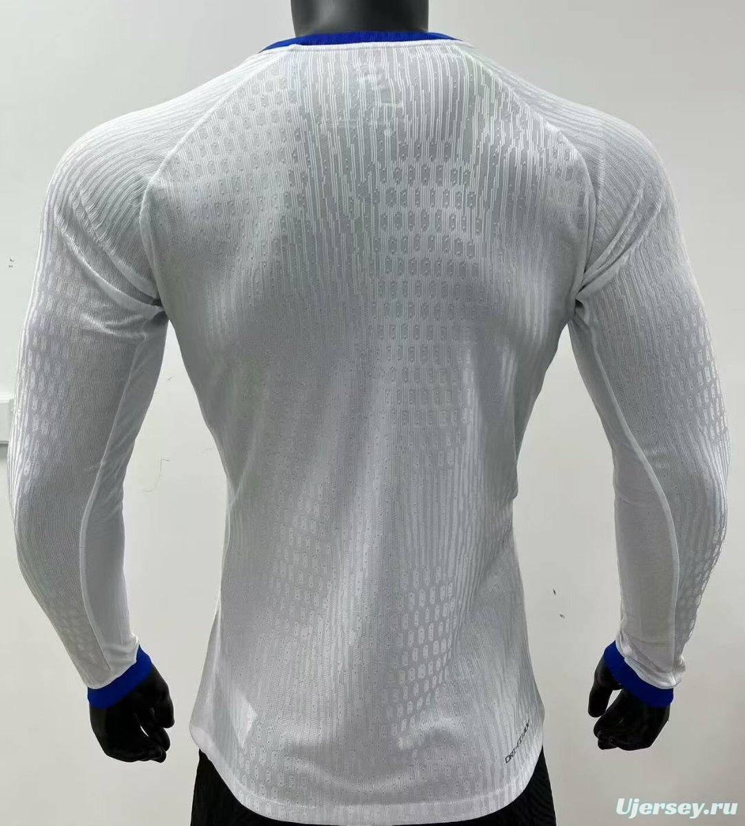 Player Version 2025 England Home Long Sleeve Jersey
