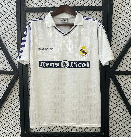 89/90 Retro Real Madrid Home Jersey
