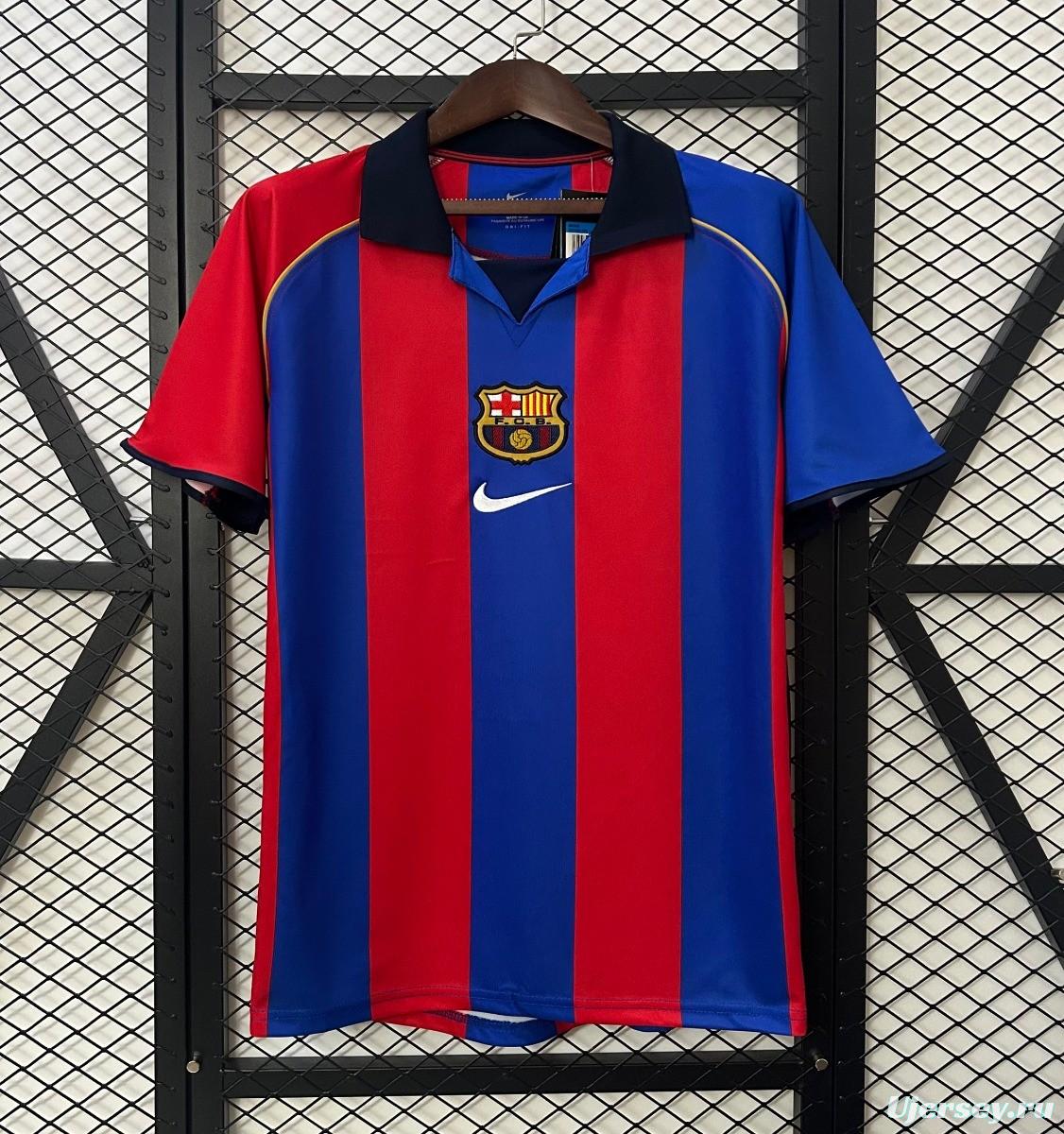 01/02 Retro Barcelona Home Jersey