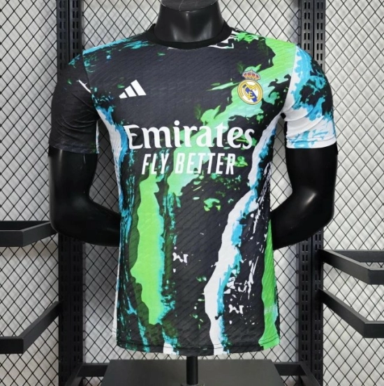 25/26 Player Version Real Madrid Black Splash Art Special Edition Jersey