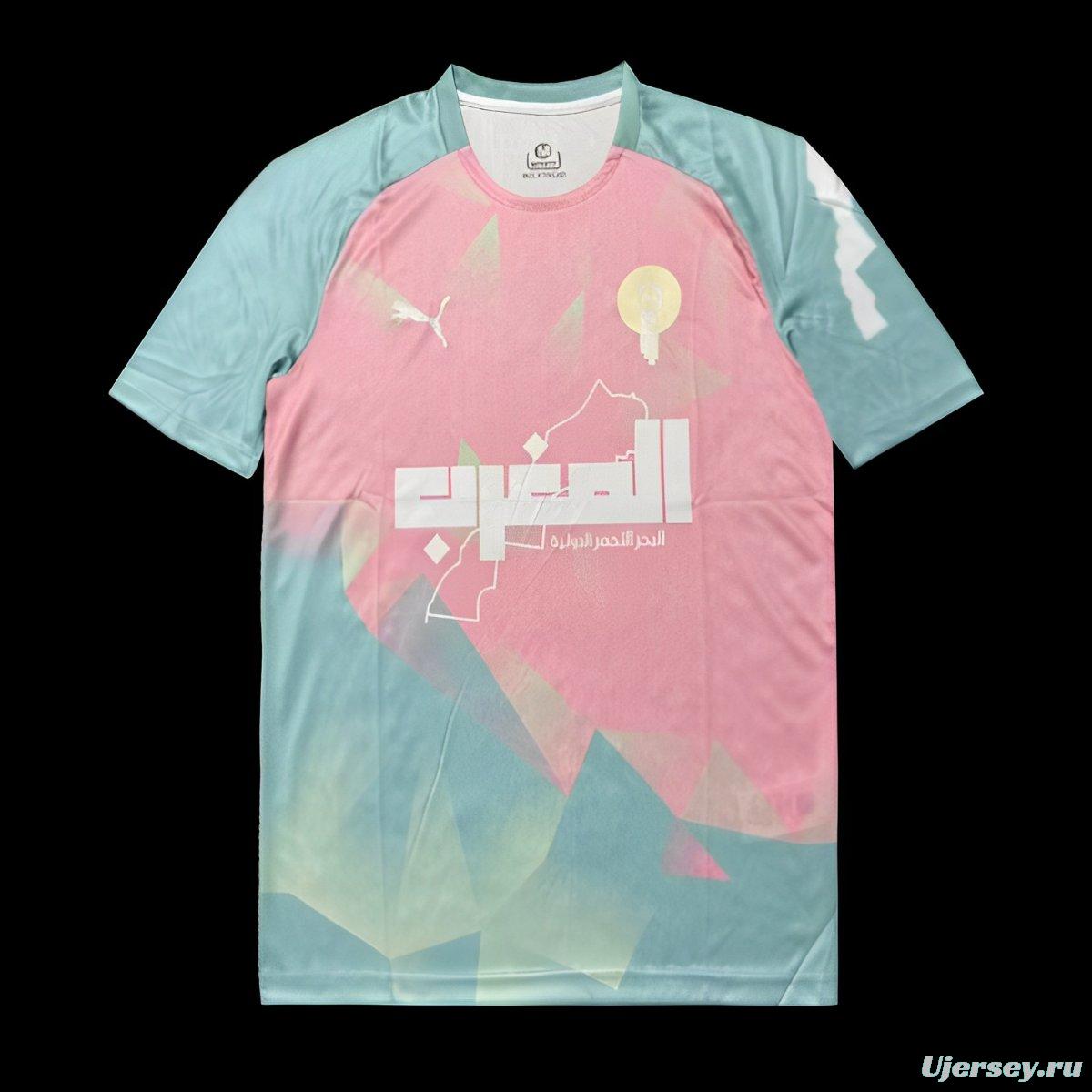 2025 Morocco Pink Pre-Match Jersey