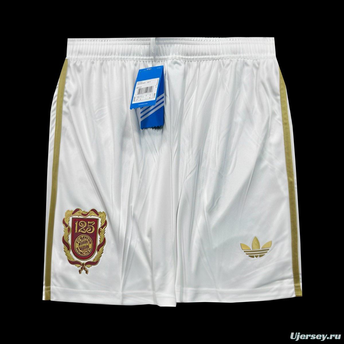25/26 Bayern Munich 125Th Anniversary WHITE Shorts
