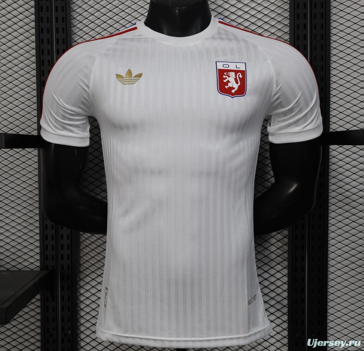 Player Version 25/26 Olympique Lyon 75 Year Anniversary White Jersey