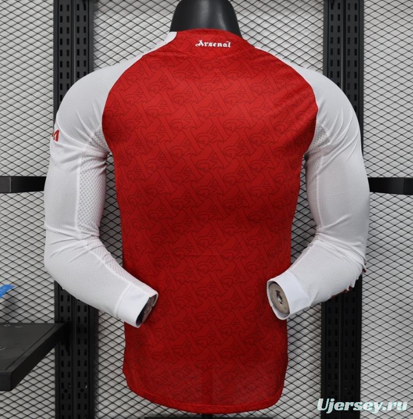 Player Version 25/26 Arsenal Home Long Sleeve Jersey