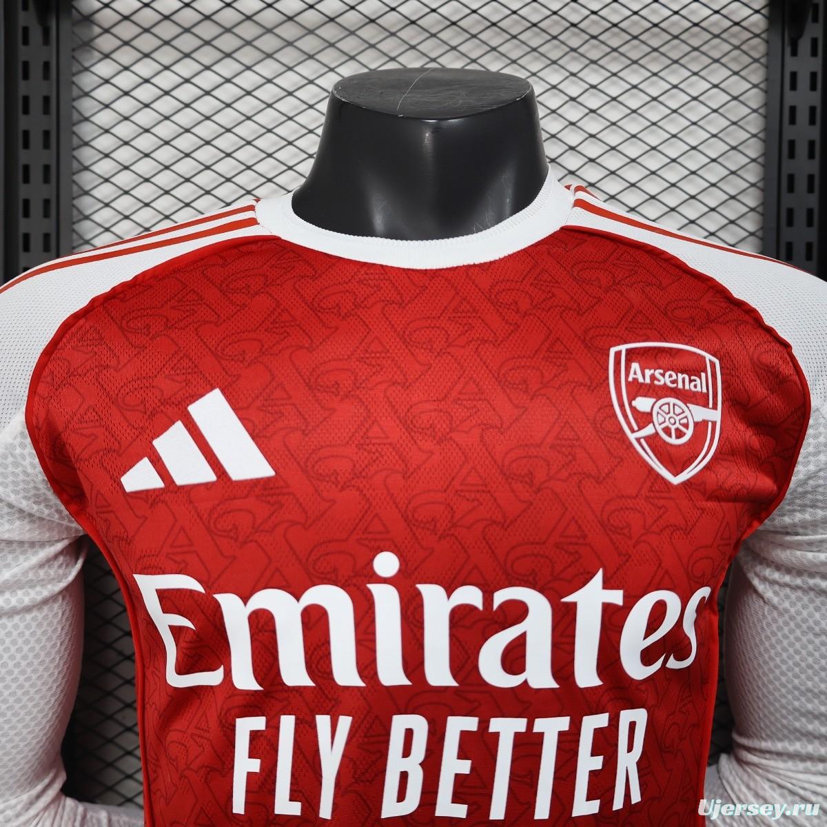 Player Version 25/26 Arsenal Home Long Sleeve Jersey
