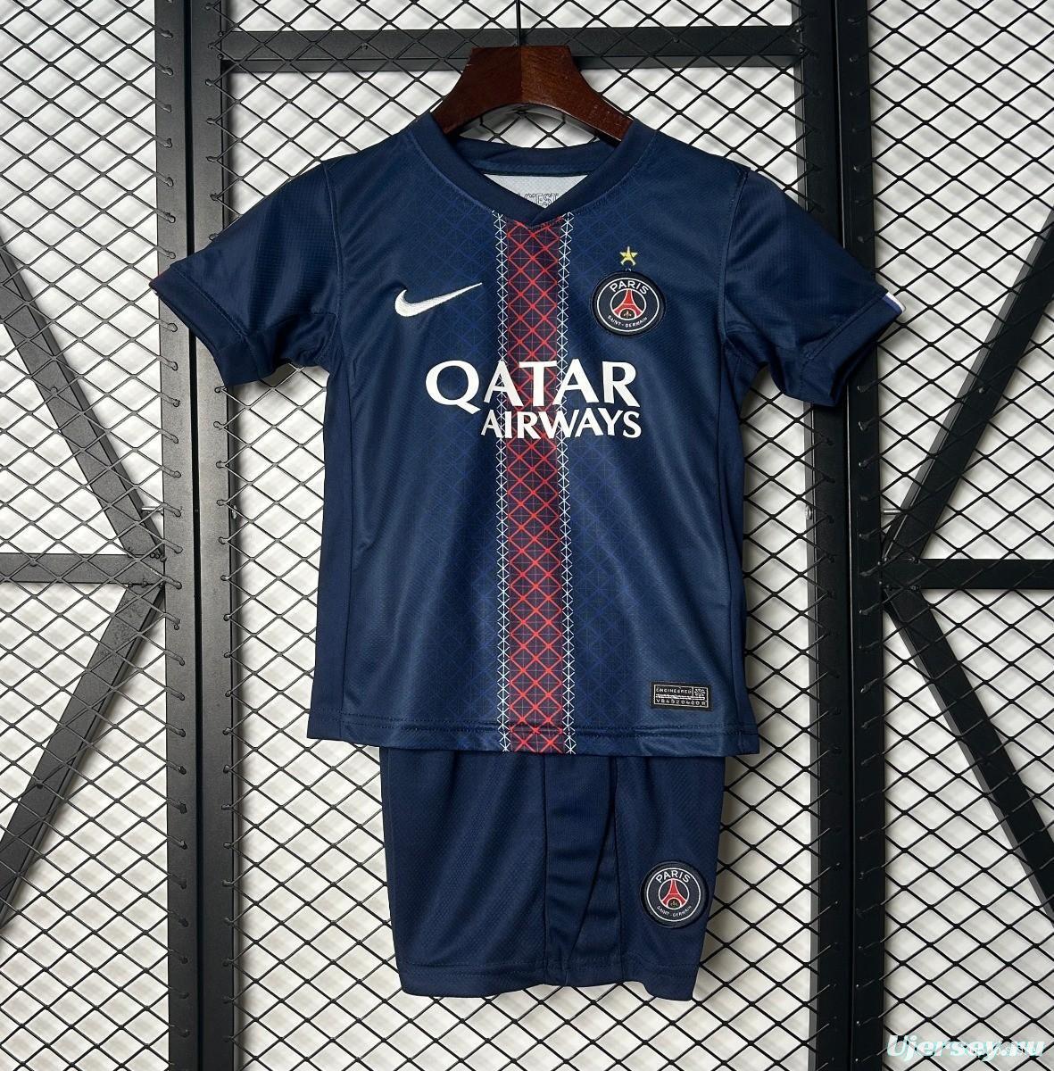 1 Star 25/26 Kids PSG Home Size 16-28 Jersey