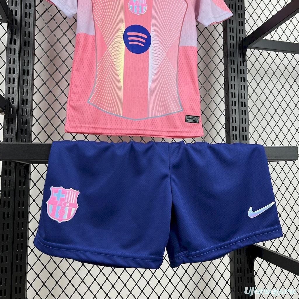 25/26 Kids Barcelona Pink Special Jersey