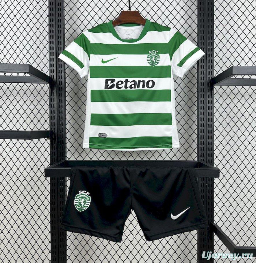 25/26 Kids Sporting Lisbon Home Jersey