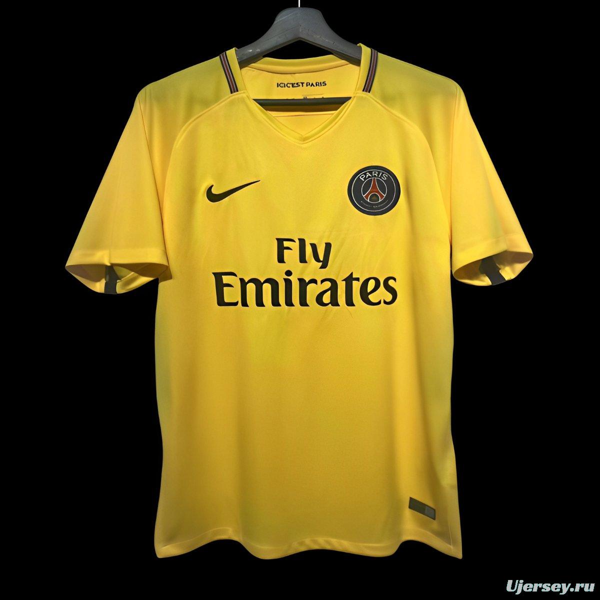 Retro 17/18 PSG Away Yellow Jersey