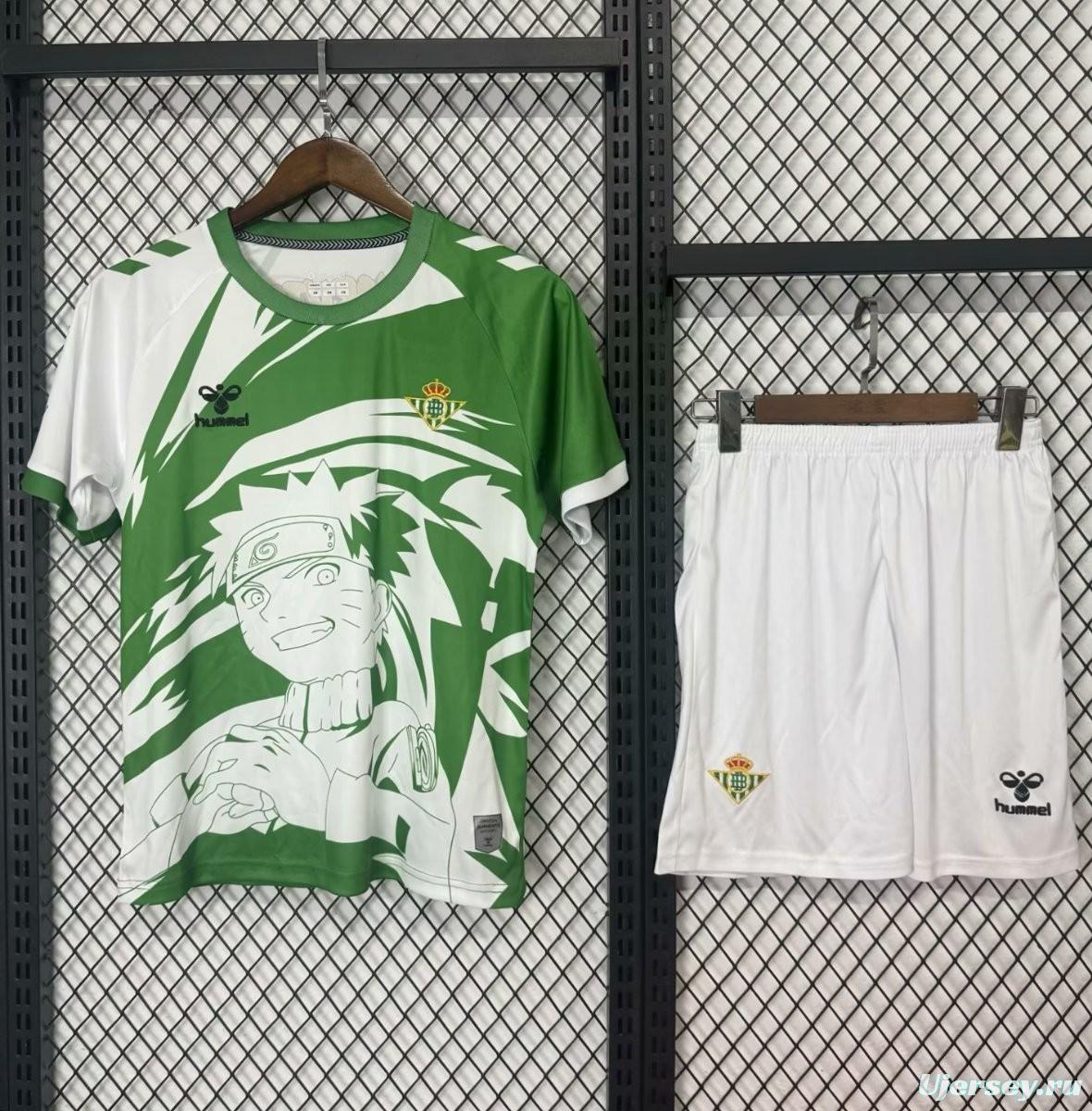 25/26 Kids Real Betis Naruto Inspired Jersey