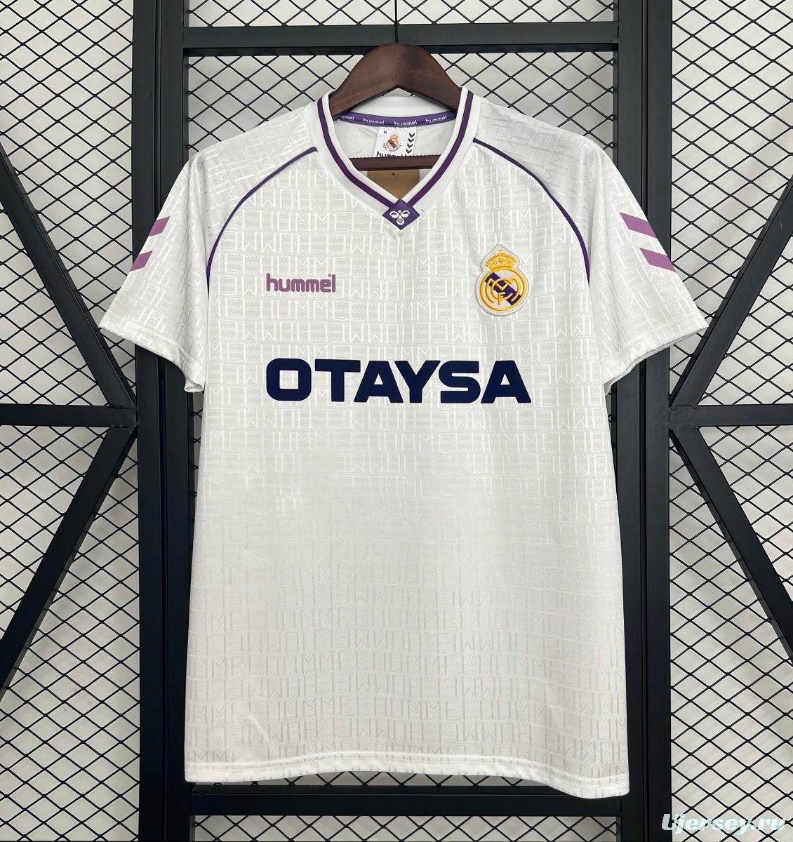 90/92 Retro Real Madrid Home Jersey