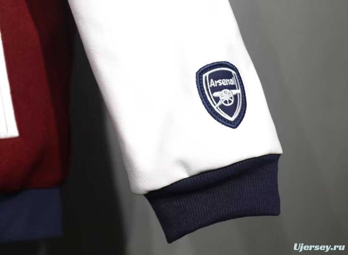 25/26 Adidas Originals xArsenal Wine Baseball VRCT Outdoor Jakcet