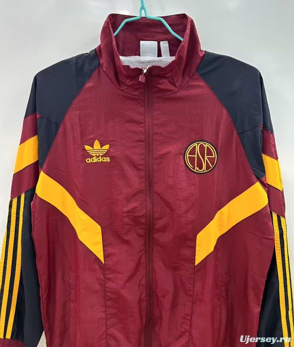 25 26 Roma x Adidas Original Full Zipper Track Top Windbreaker