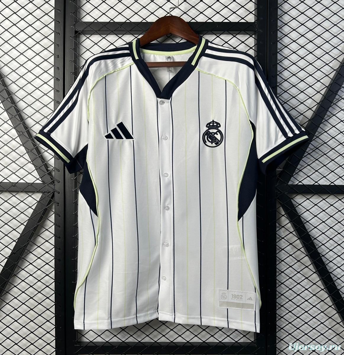 25/26 Real Madrid US Pack Baseball Jersey