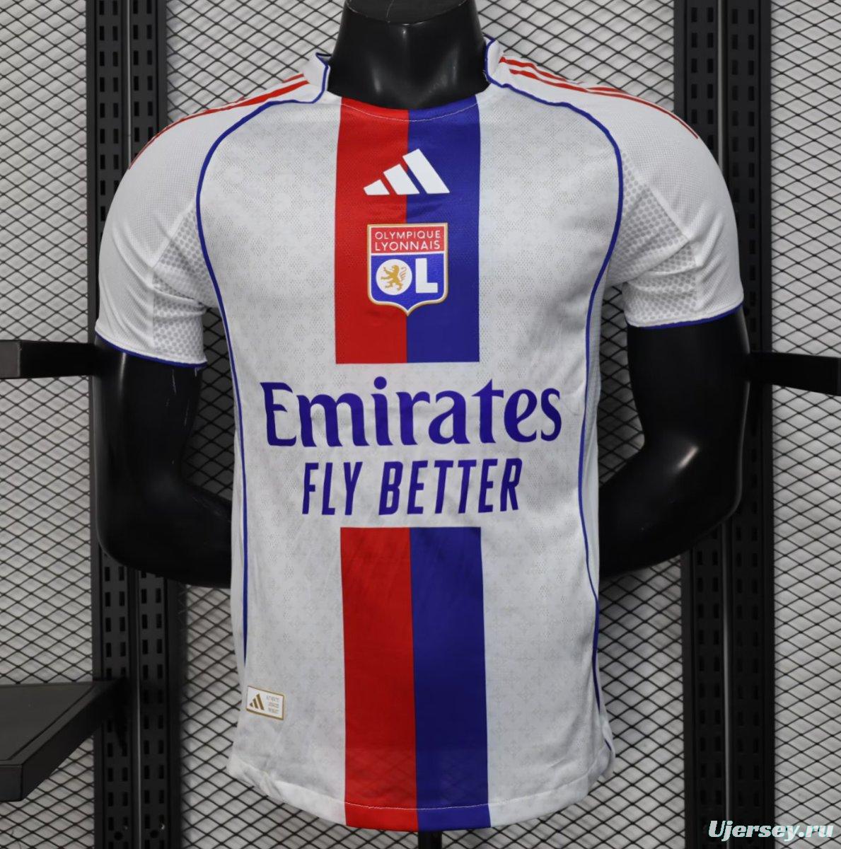 Player Version 25/26 Olympique Lyonnais Home Jersey