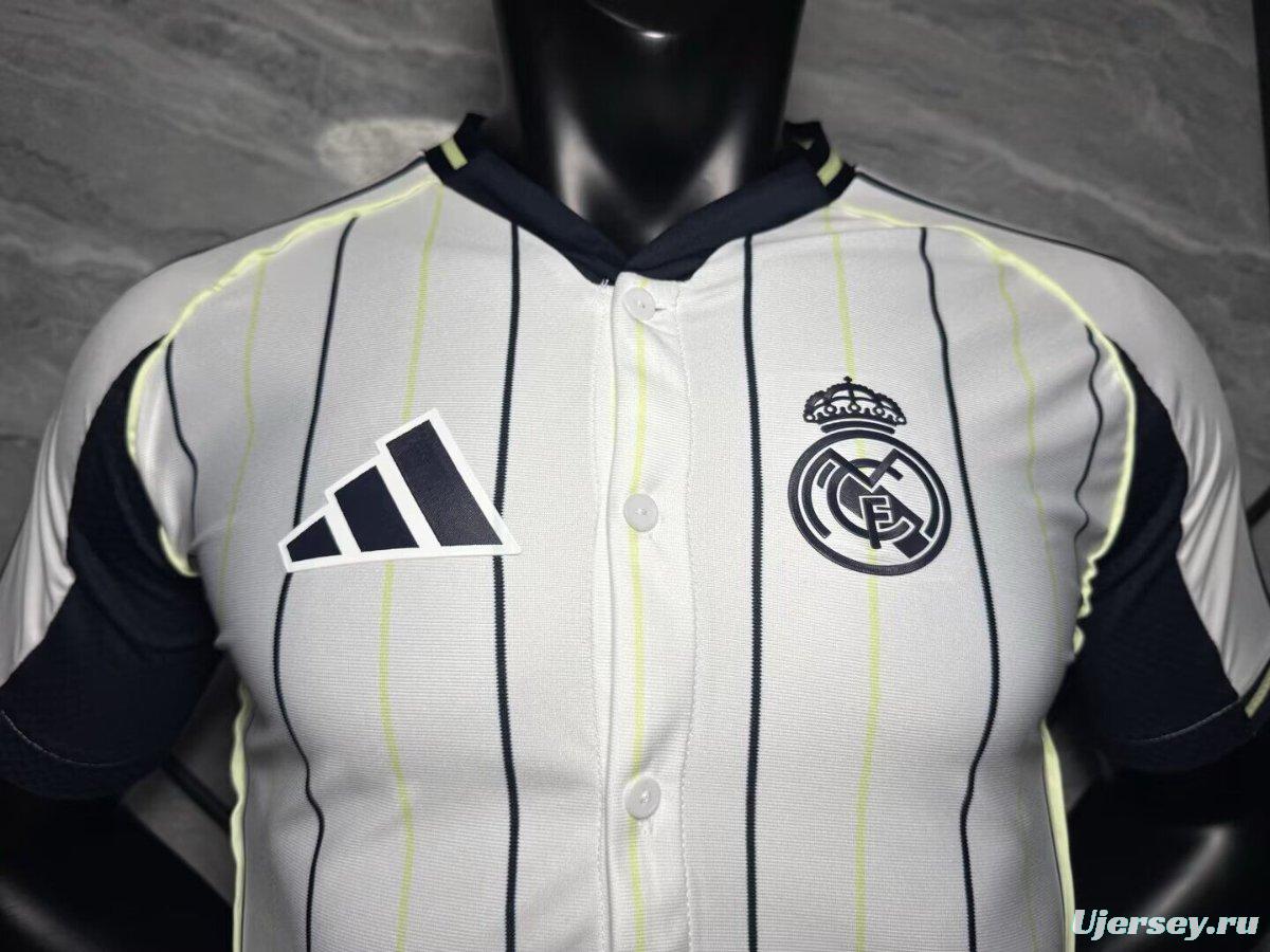 Player Version 25/26 Real Madrid US Pack Baseball Jersey
