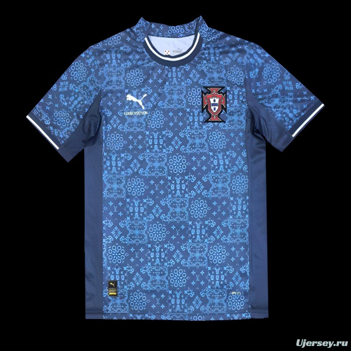 2025 Portugal Louis Vuitton Navy Special Jersey
