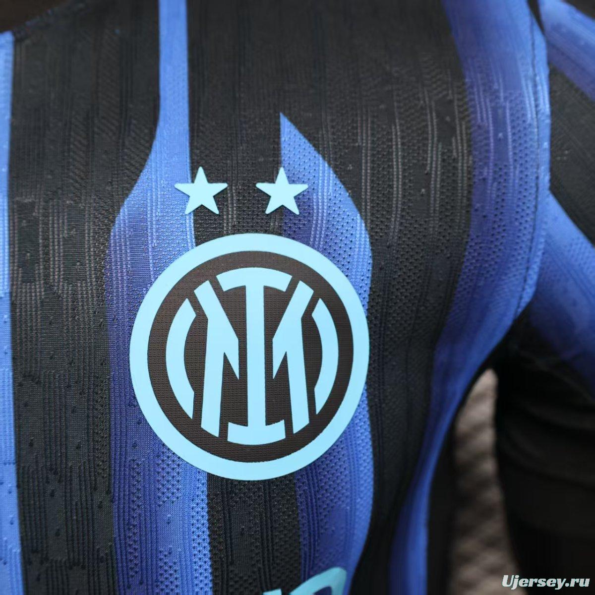 Player Version 25/26 Inter Milan Home Jersey Without Sponsor