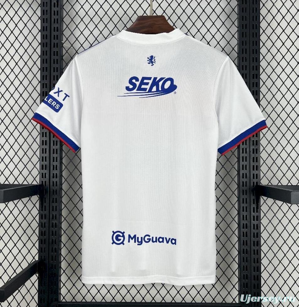 25/26 Glasgow Rangers Away White Jersey