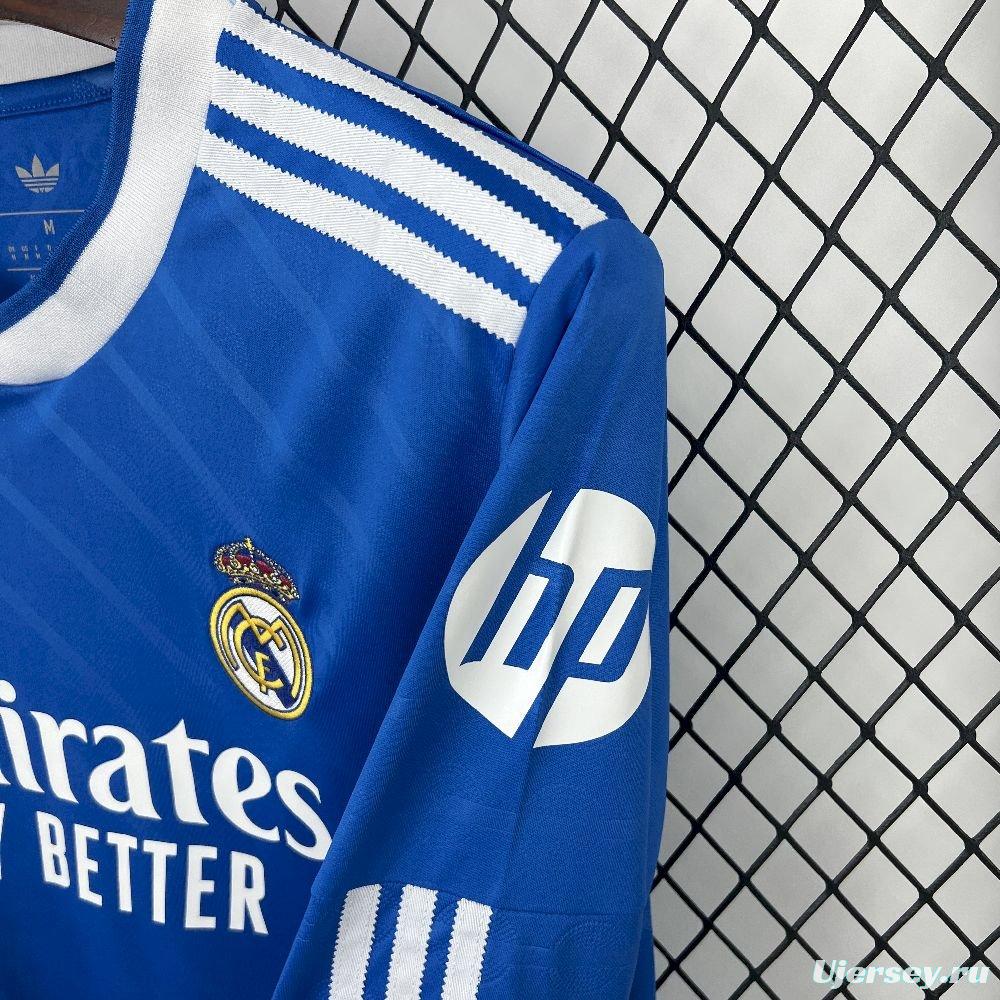 25/26 Real Madrid Third Blue Long Sleeve Jersey