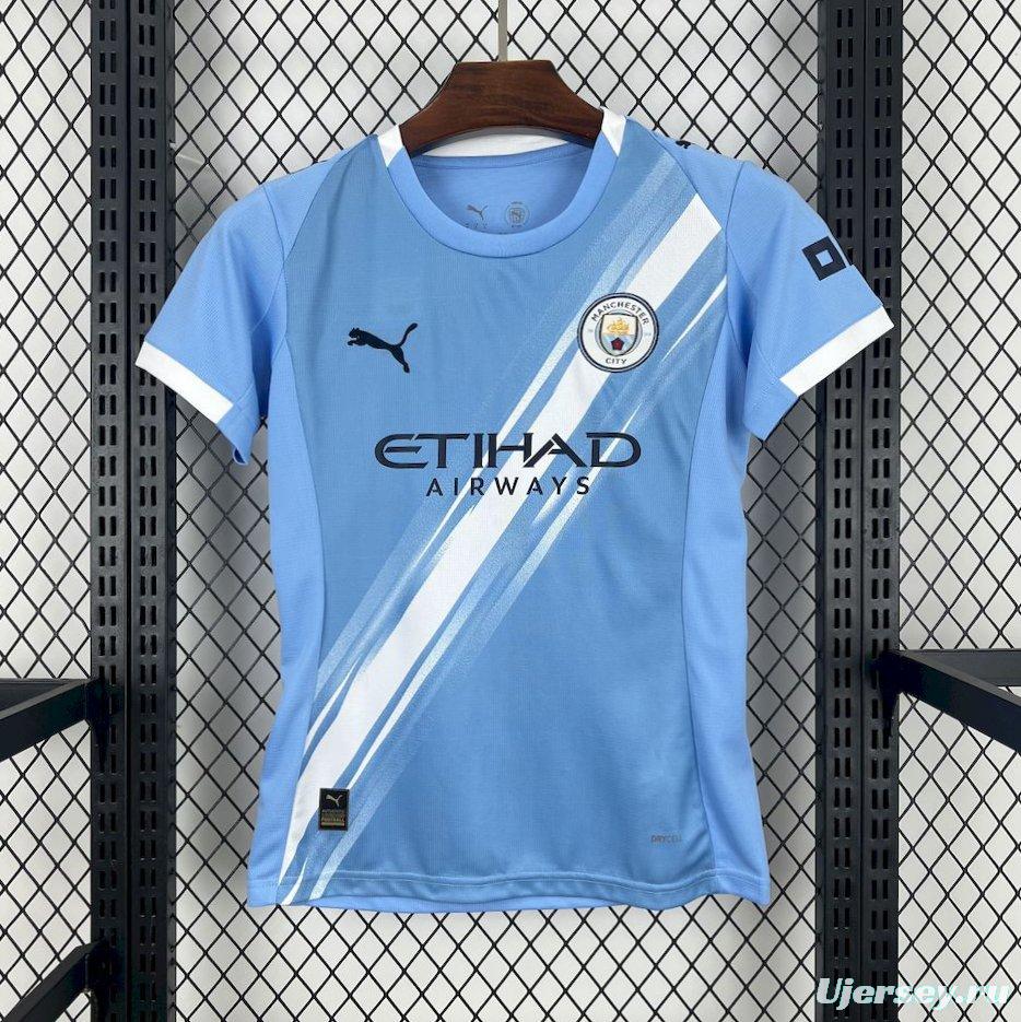 2025/26 Manchester City Home Women Jersey