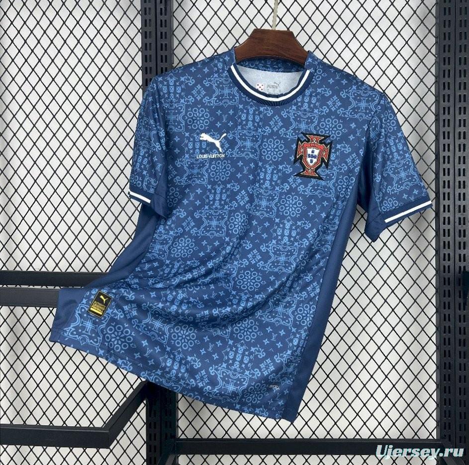 2025 Portugal Louis Vuitton Navy Special Jersey