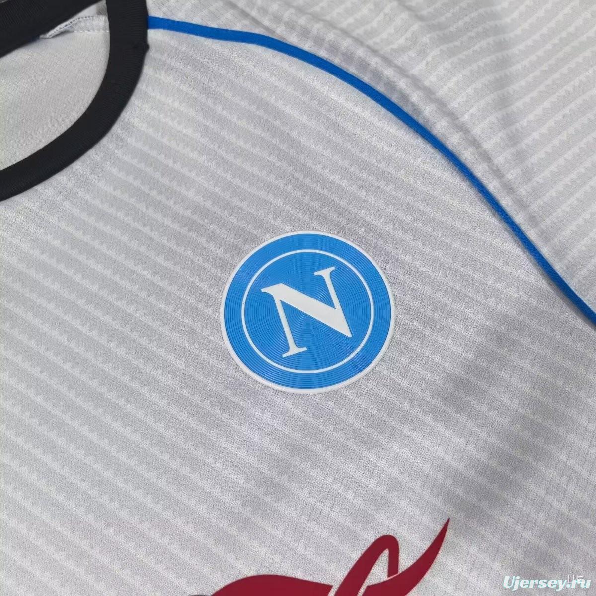 25/26 SSC Napoli White/Silver Training Jersey
