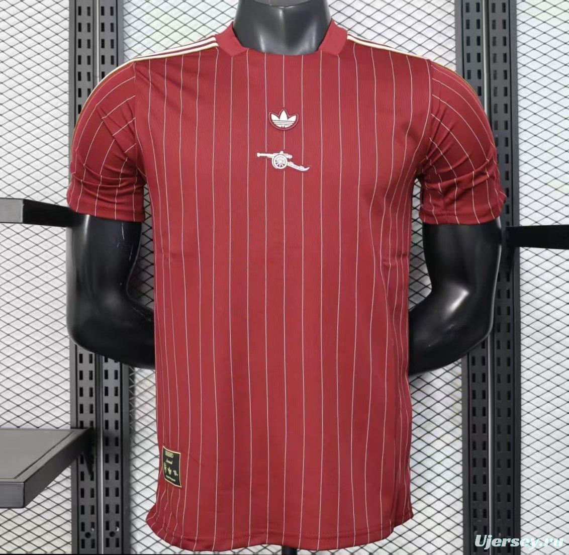 Player Version 25/26 Arsenal Wine Casual Jersey