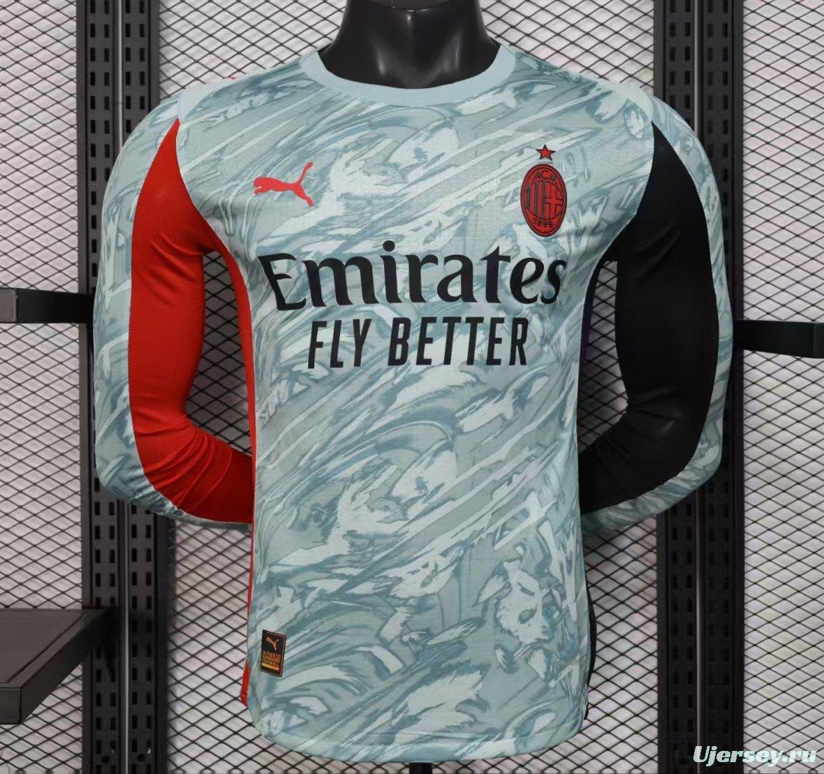 25/26 Player Version AC Milan Home Goalkeeper Long Sleeve Jersey