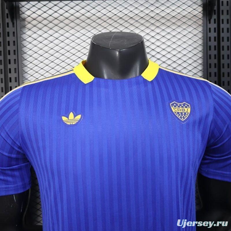 Player Version 25/26 Boca Juniors Adidas Original Terrace Icons Blue Jersey
