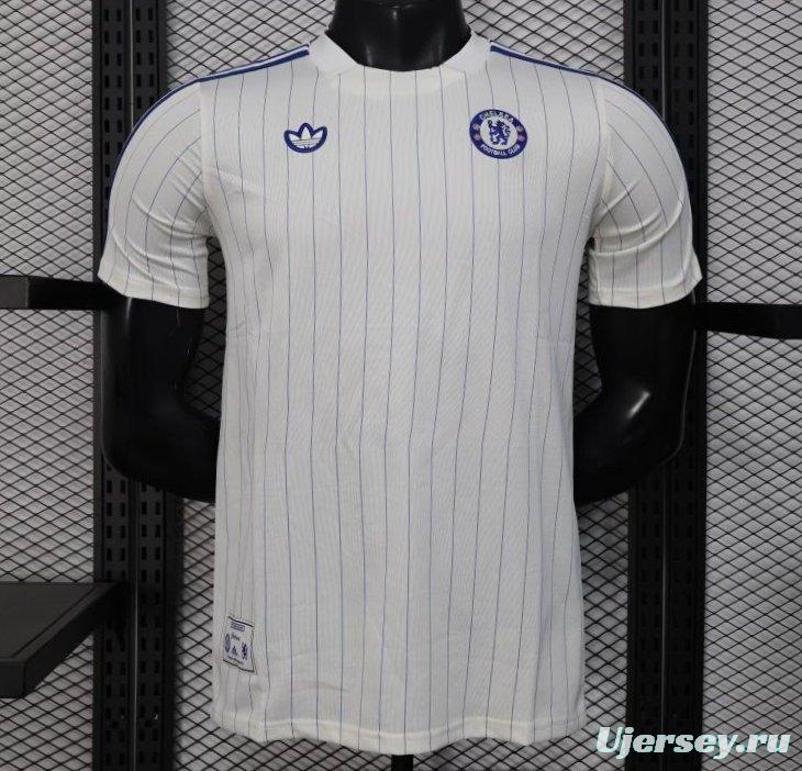 Player Version 25/26 Chelsea Adidas Original Terrace Icons WHITE Jersey