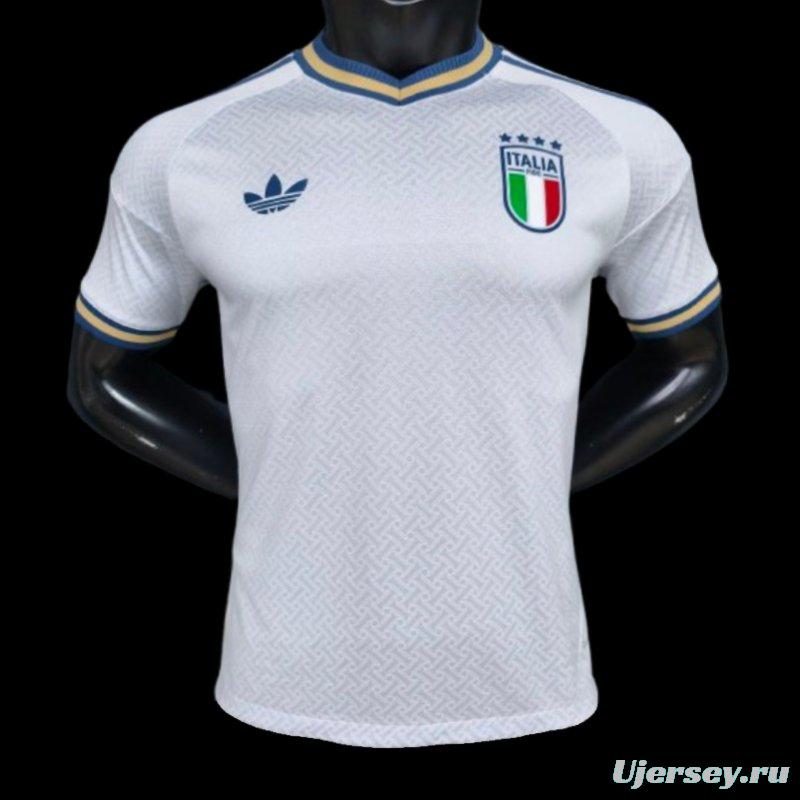 Player Version 2025 Italy Away WHITE Jersey