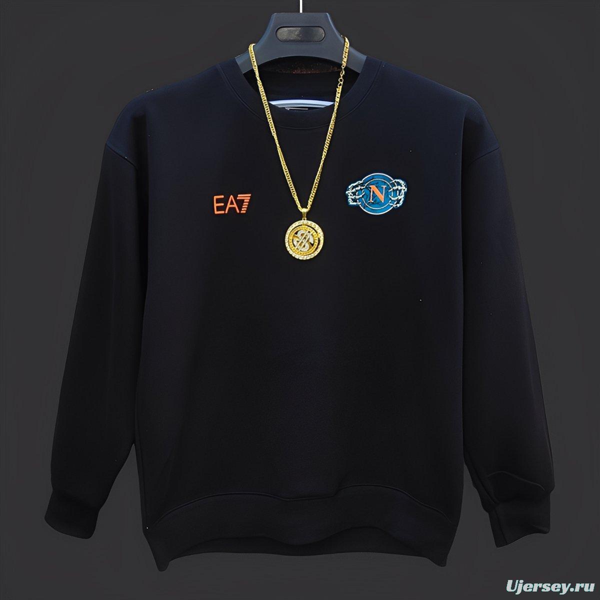 25/26 Napoli Black Halloween Hoodie Glow In Dark