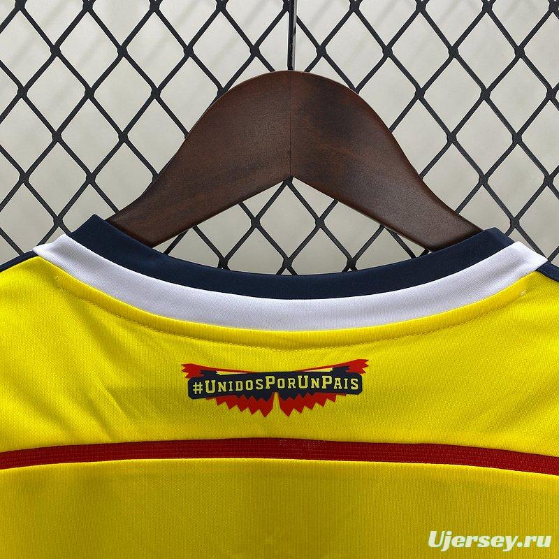 Retro 2014 Colombia Home Jersey