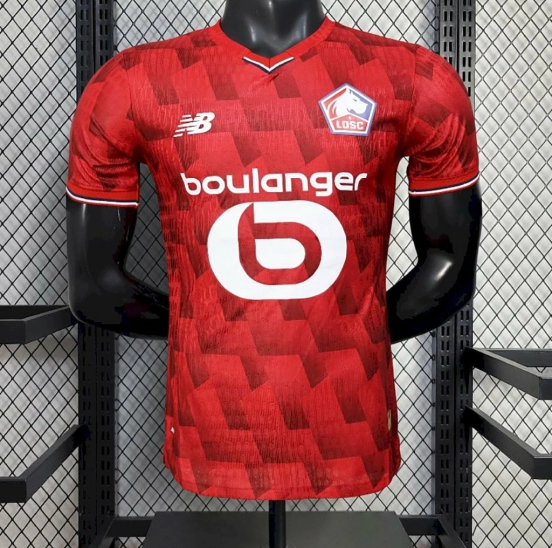 2025/26 Player Version Mens Lille OSC Home Jersey