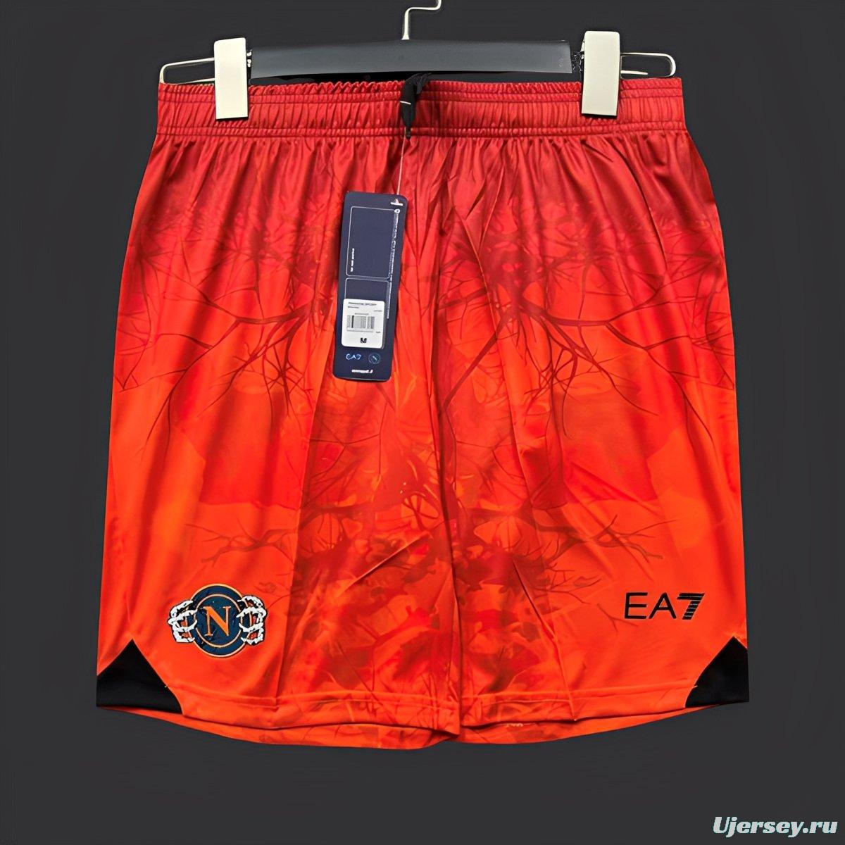 2025/26 Mens Napoli Halloween Orange Shorts