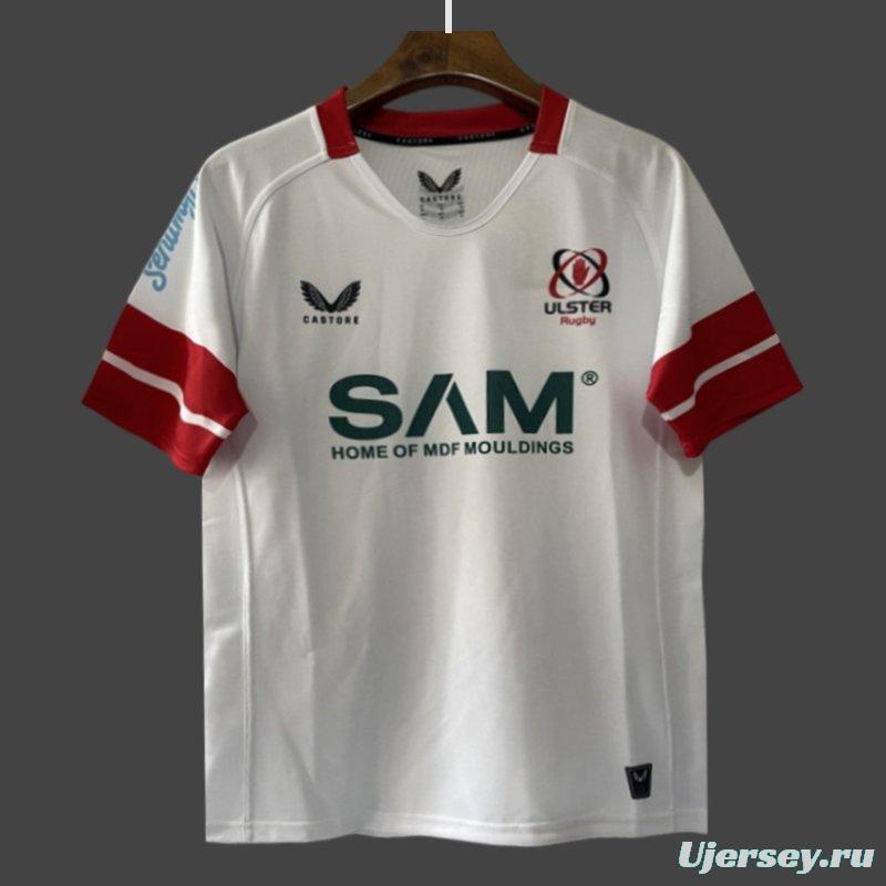 25/26 Ulster Rugby White with Red Stripe Jersey