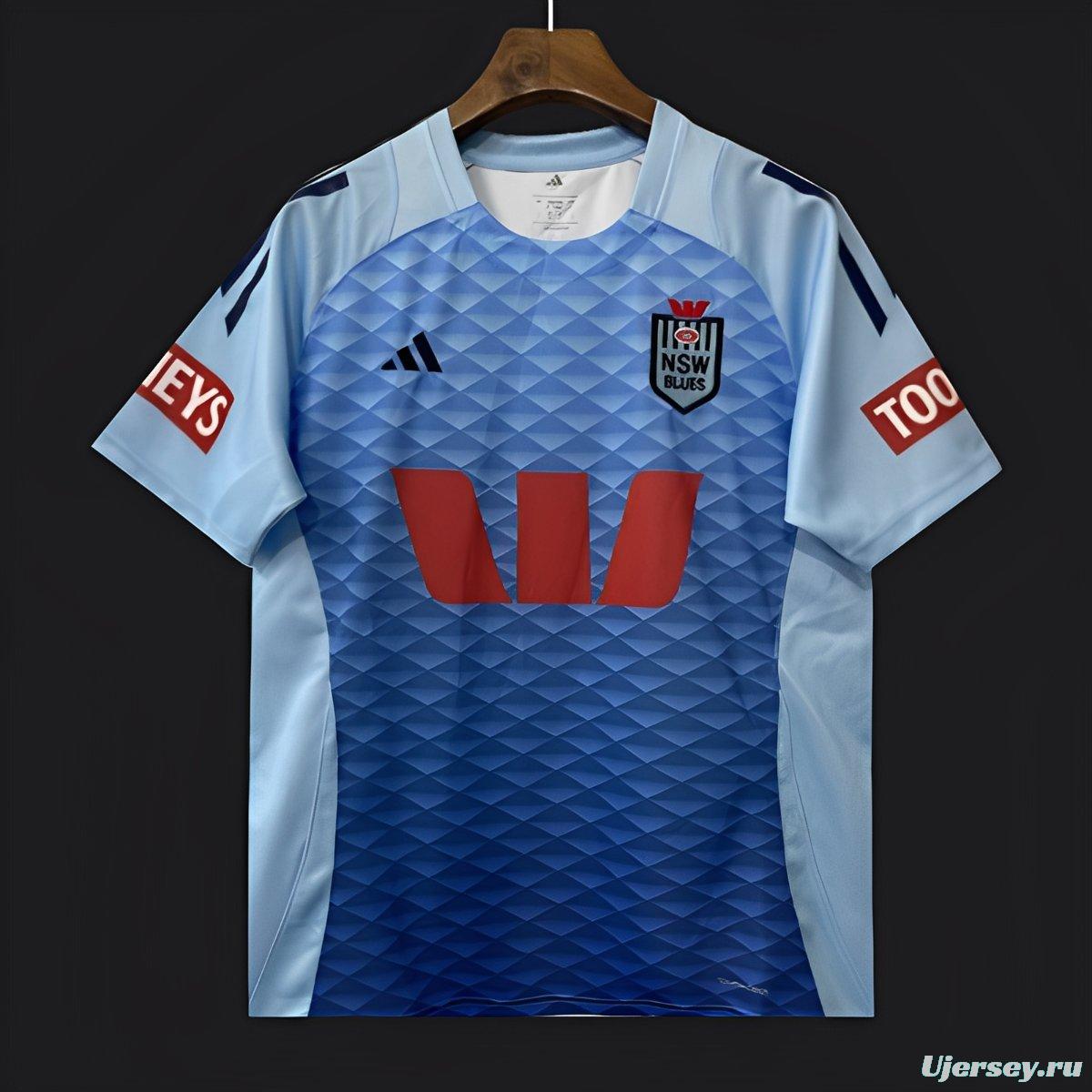 2026 NSW Blues Sky Blue to Navy Blue Gradient with Diamond Pattern Women's Jersey