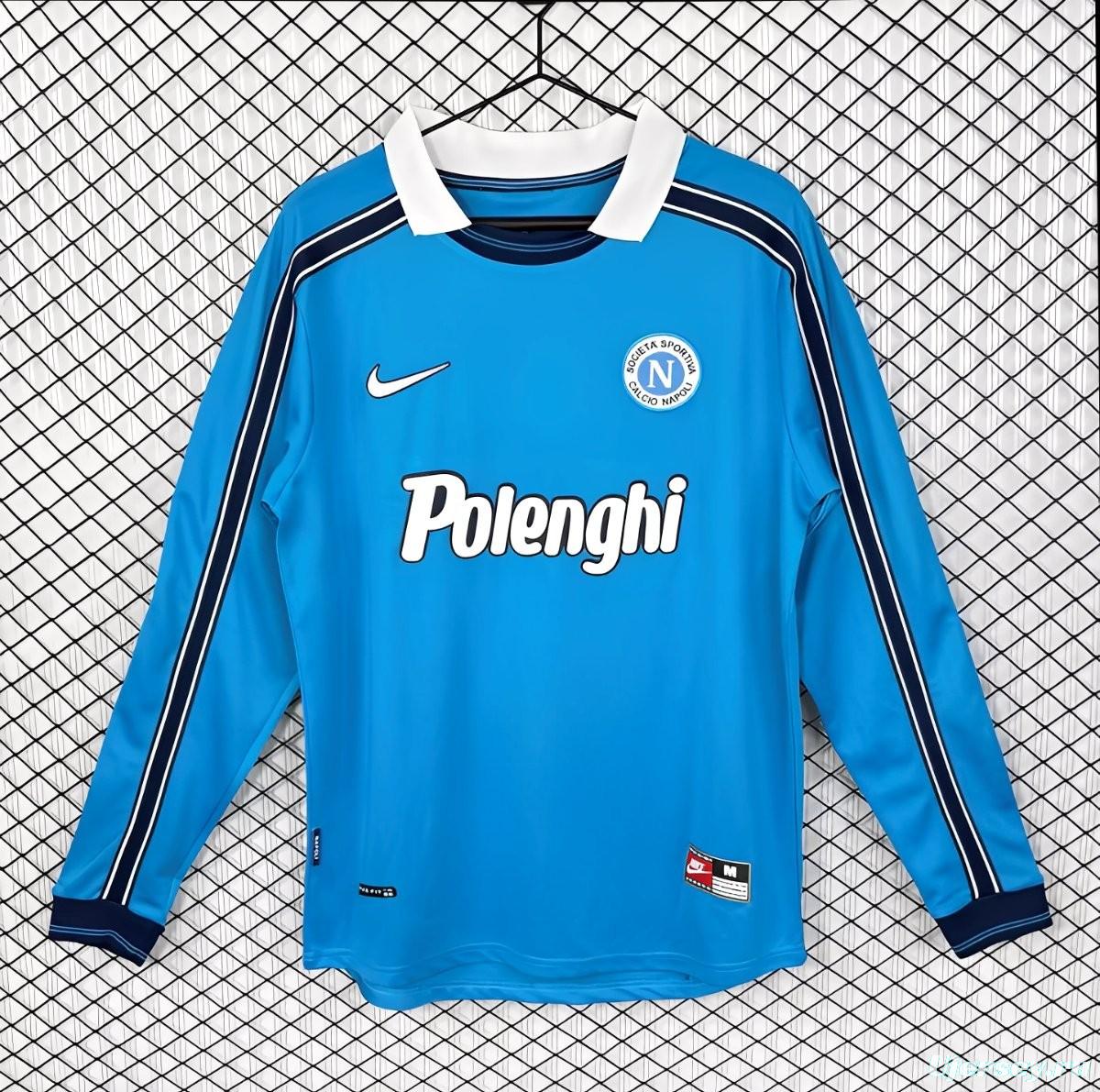 Retro 98/99 Napoli Home Long Sleeve Jersey